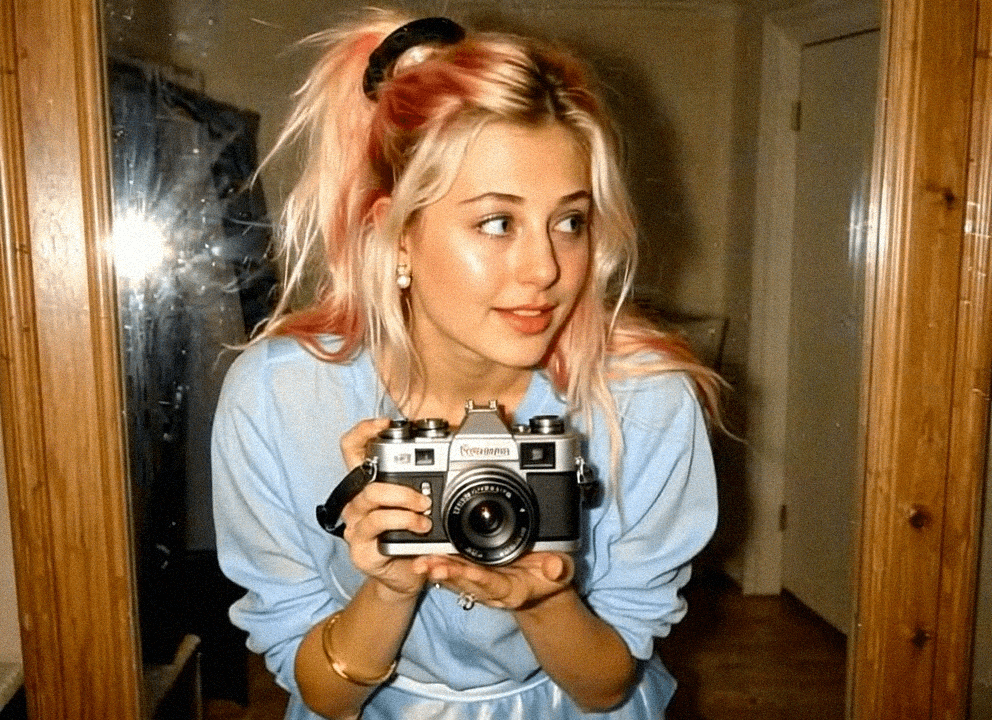 Emma-Jane MacKinnon-Lee, selfie in her favourite attic